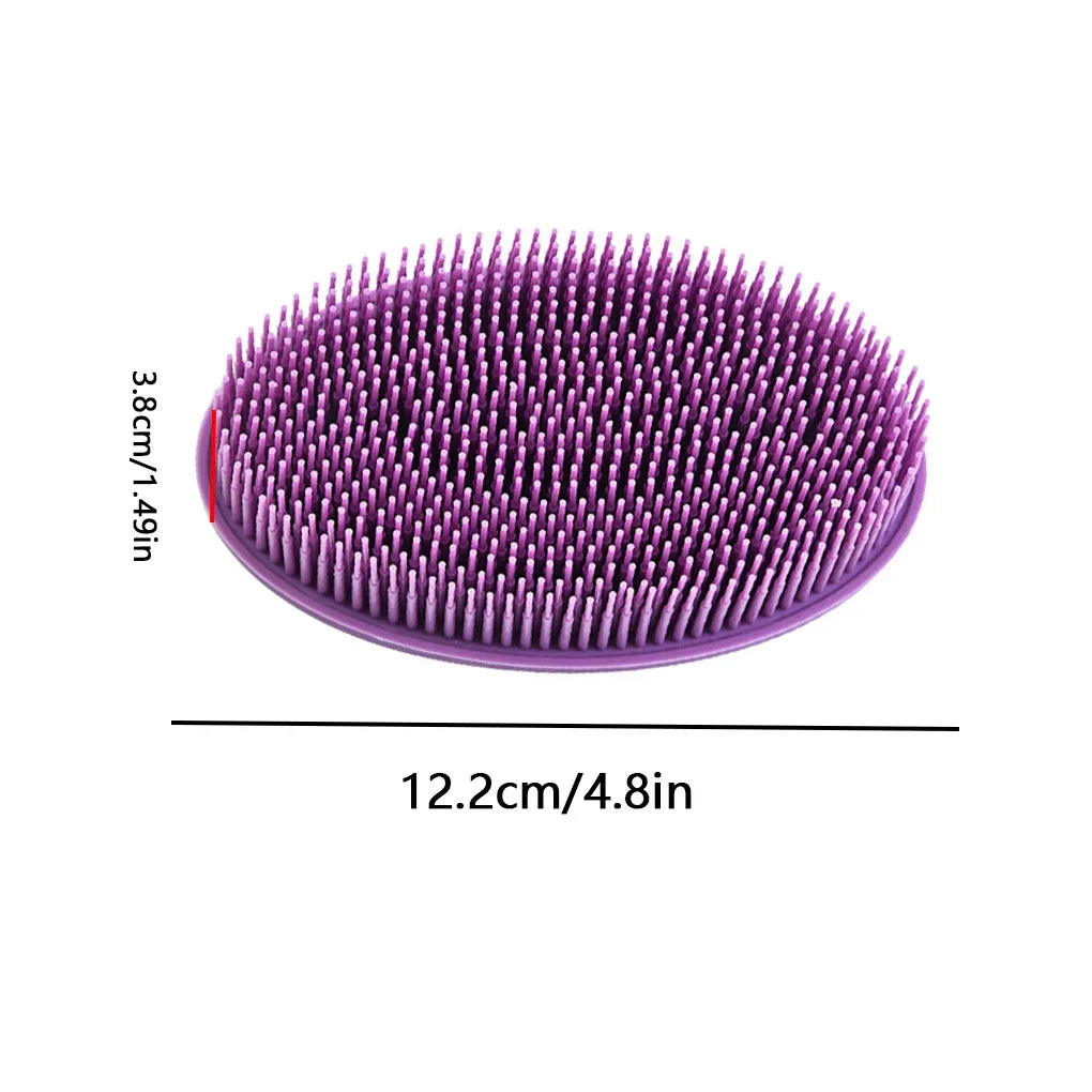 Escova de Banho em Silicone Macio para Bebê e Adulto - Exfoliação Suave e Massagem Relaxante