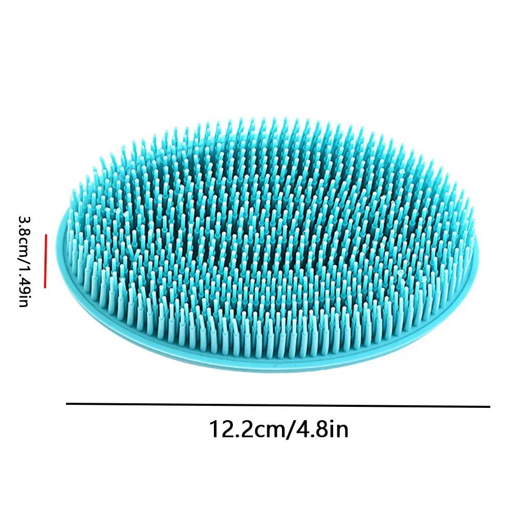 Escova de Banho em Silicone Macio para Bebê e Adulto - Exfoliação Suave e Massagem Relaxante