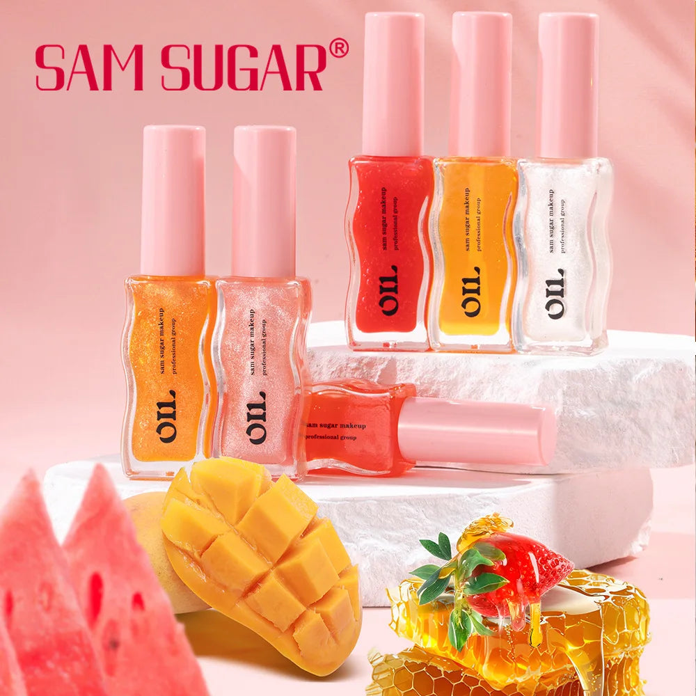 Fruit Honey Essence Lip Oil Sexy Plump Lip Jelly Strawberry Tinted Lip Liquid Waterproof Moisturize Oil Lipgloss Makeup Makeup - Belle the Jour