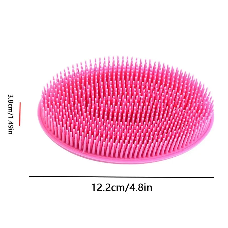 Escova de Banho em Silicone Macio para Bebê e Adulto - Exfoliação Suave e Massagem Relaxante