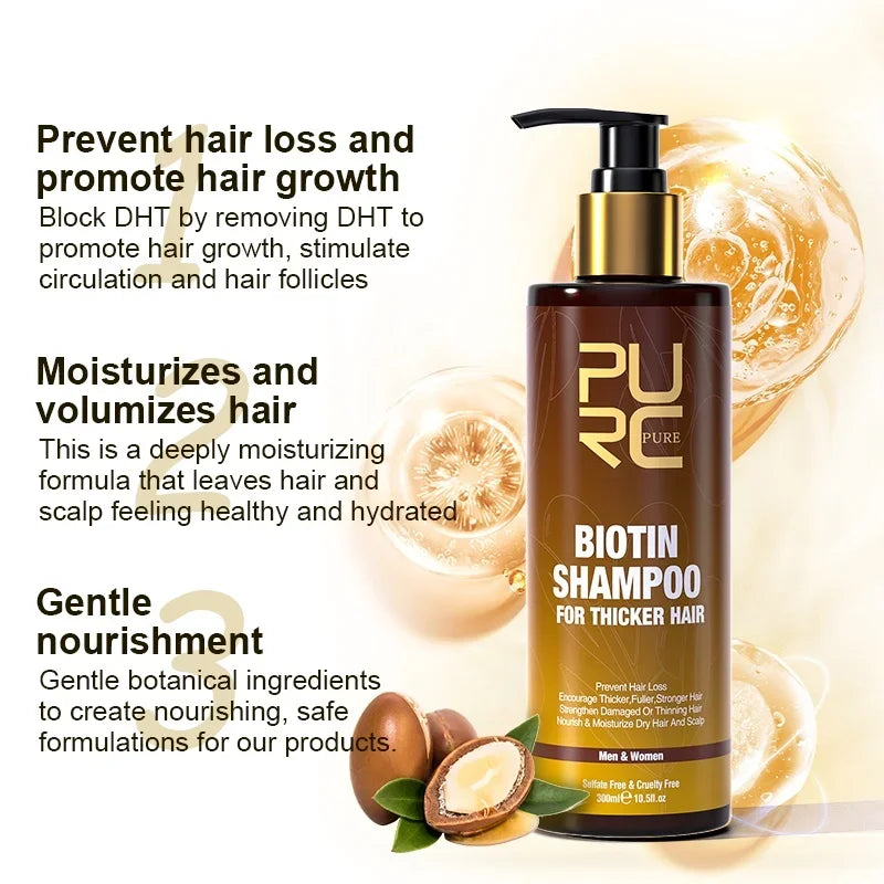 PURC Biotin Hair Care Set: O Segredo para Cabelos Saudáveis e Radiantes