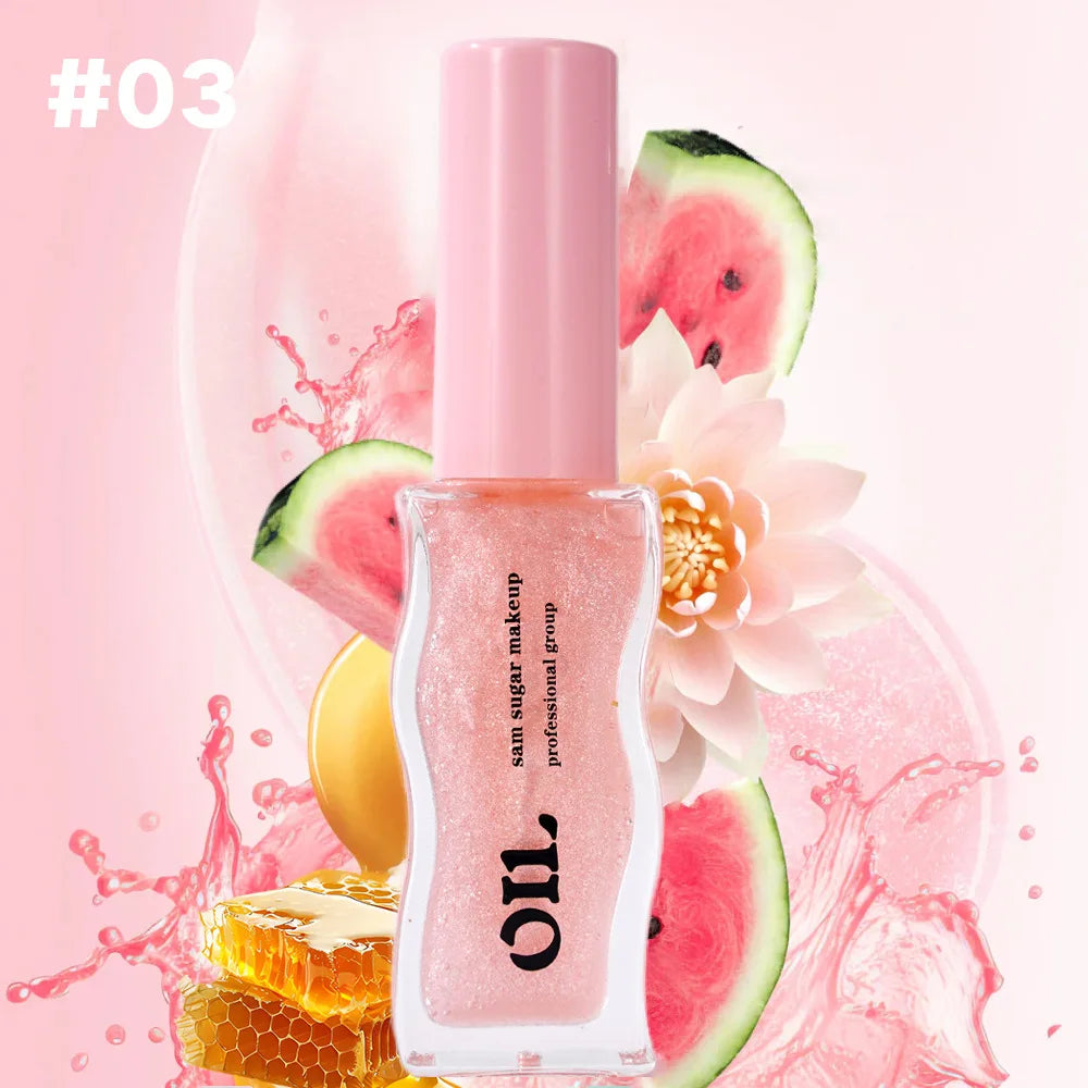 Fruit Honey Essence Lip Oil Sexy Plump Lip Jelly Strawberry Tinted Lip Liquid Waterproof Moisturize Oil Lipgloss Makeup Makeup - Belle the Jour