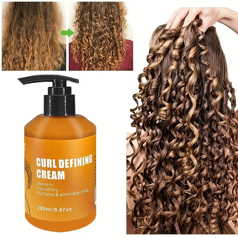 Creme Definidor de Cachos GZE - Hidratante, Anti-Frizz e Modelador