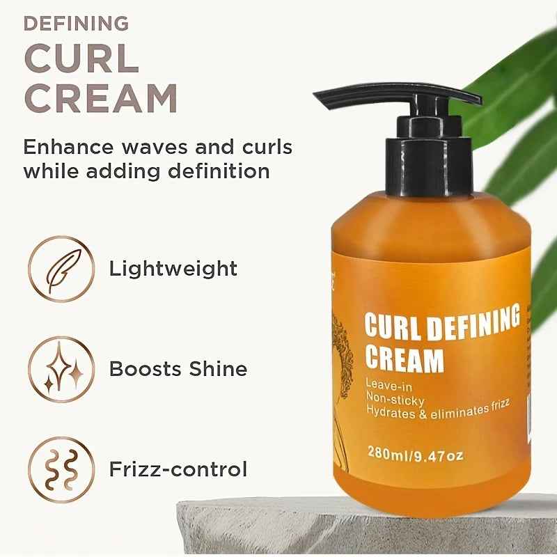 Creme Definidor de Cachos GZE - Hidratante, Anti-Frizz e Modelador