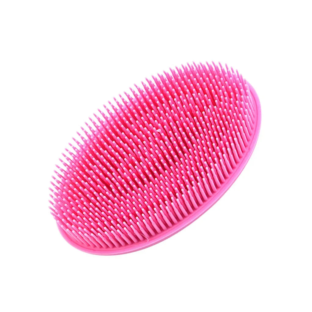 Escova de Banho em Silicone Macio para Bebê e Adulto - Exfoliação Suave e Massagem Relaxante